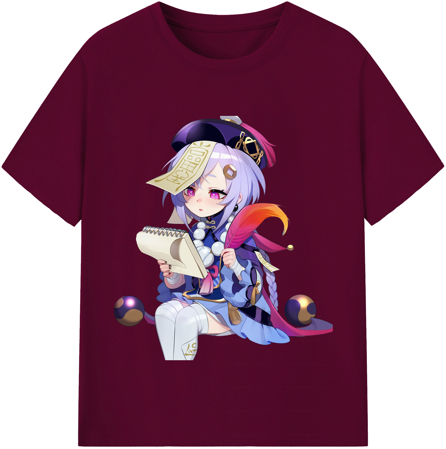 げんし神 七七 なな  genshin Nana レディースカジュアルプリントTシャツ（綿100％）